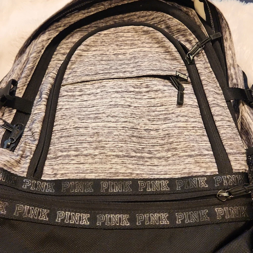 PINK Black Backpack - Picture 2 of 6